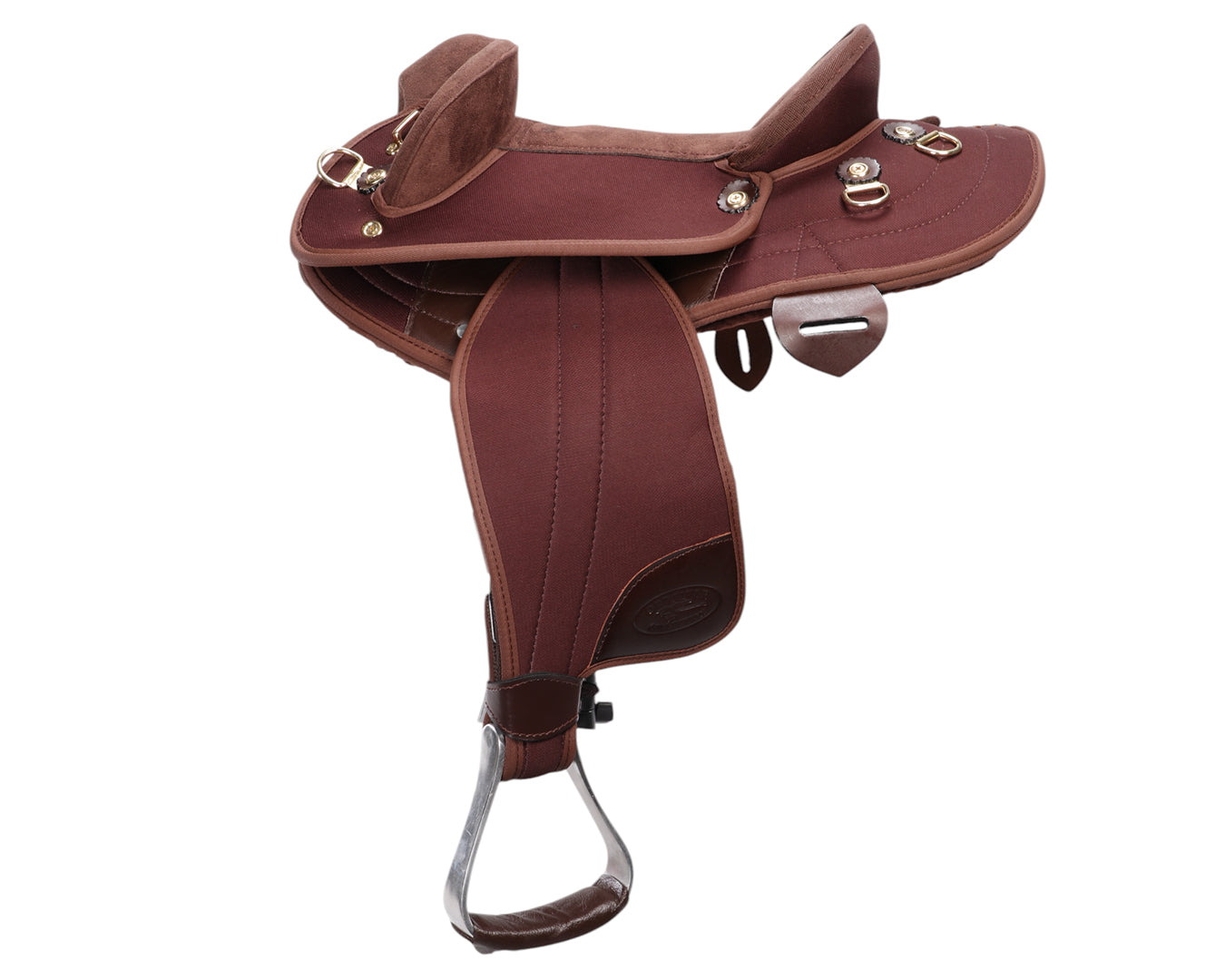 Ord River Synthetic Junior Half Breed Saddle 13" - Brown