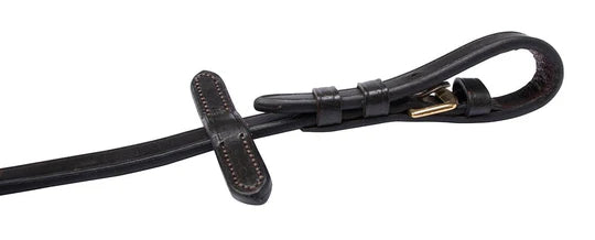 Jeremy & Lord Grip Leather Reins with Brass Full