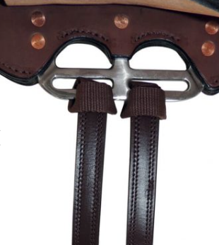 Tanami Loop On Girth Points Brown - Length: 53cm