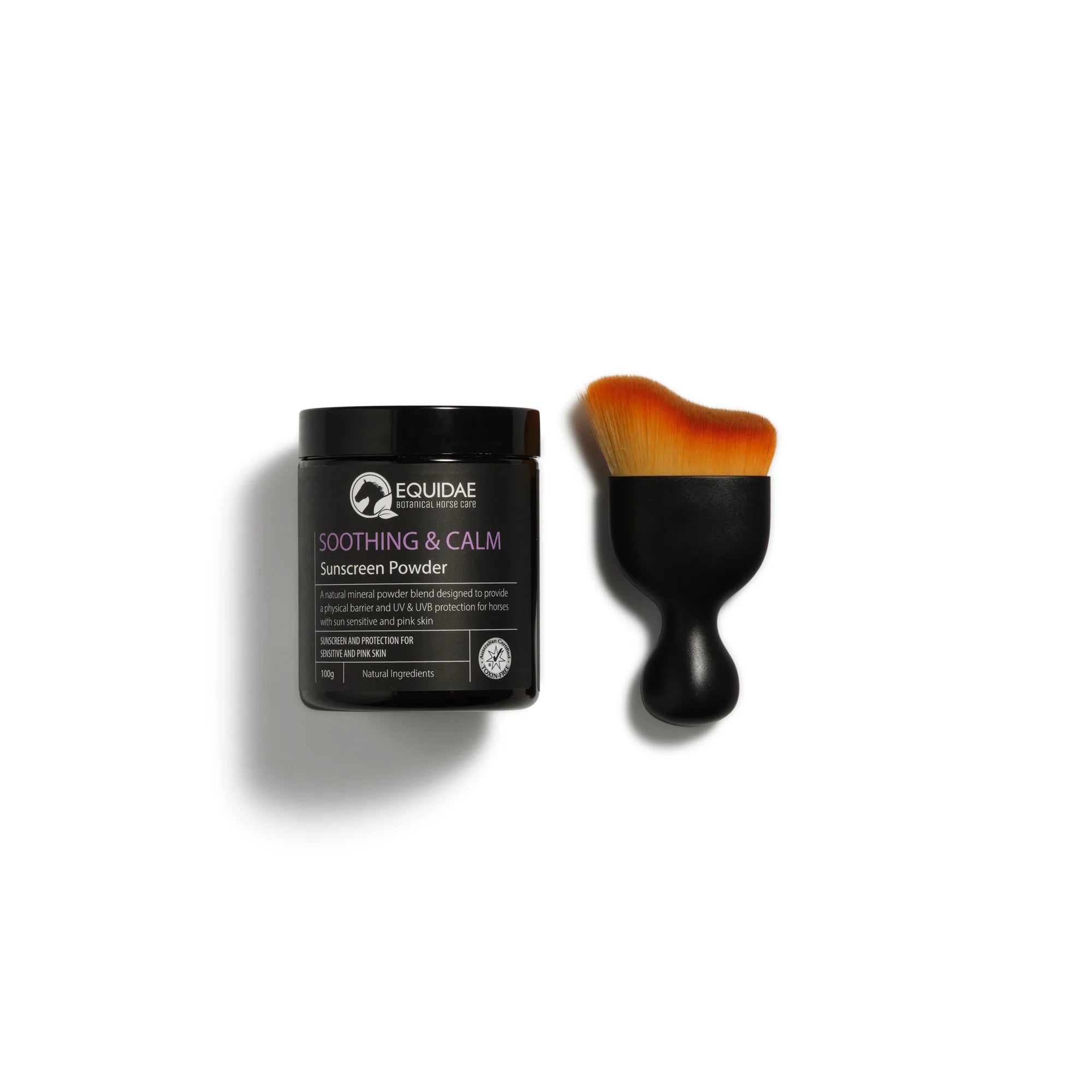 Equidae Soothing & Calm Horse Sunscreen Powder 100g + Brush