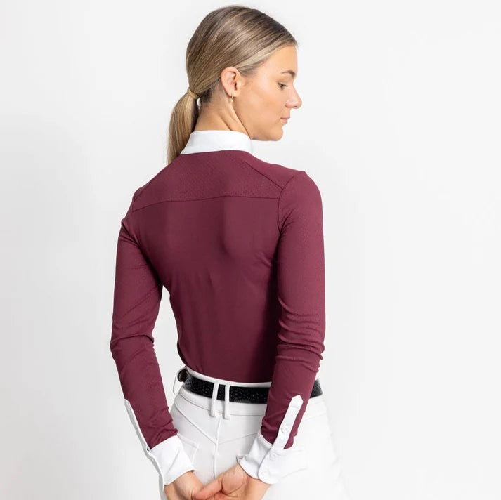 Victus Timeless Long Sleeve Show Shirt - Merlot