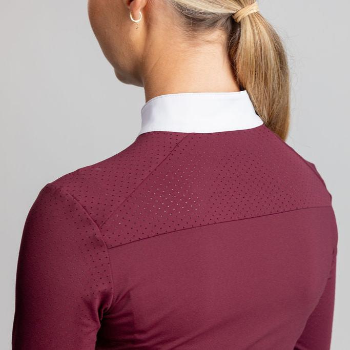 Victus Timeless Long Sleeve Show Shirt - Merlot