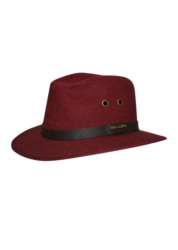 Thomas Cook Oilskin Hat Red 61cm