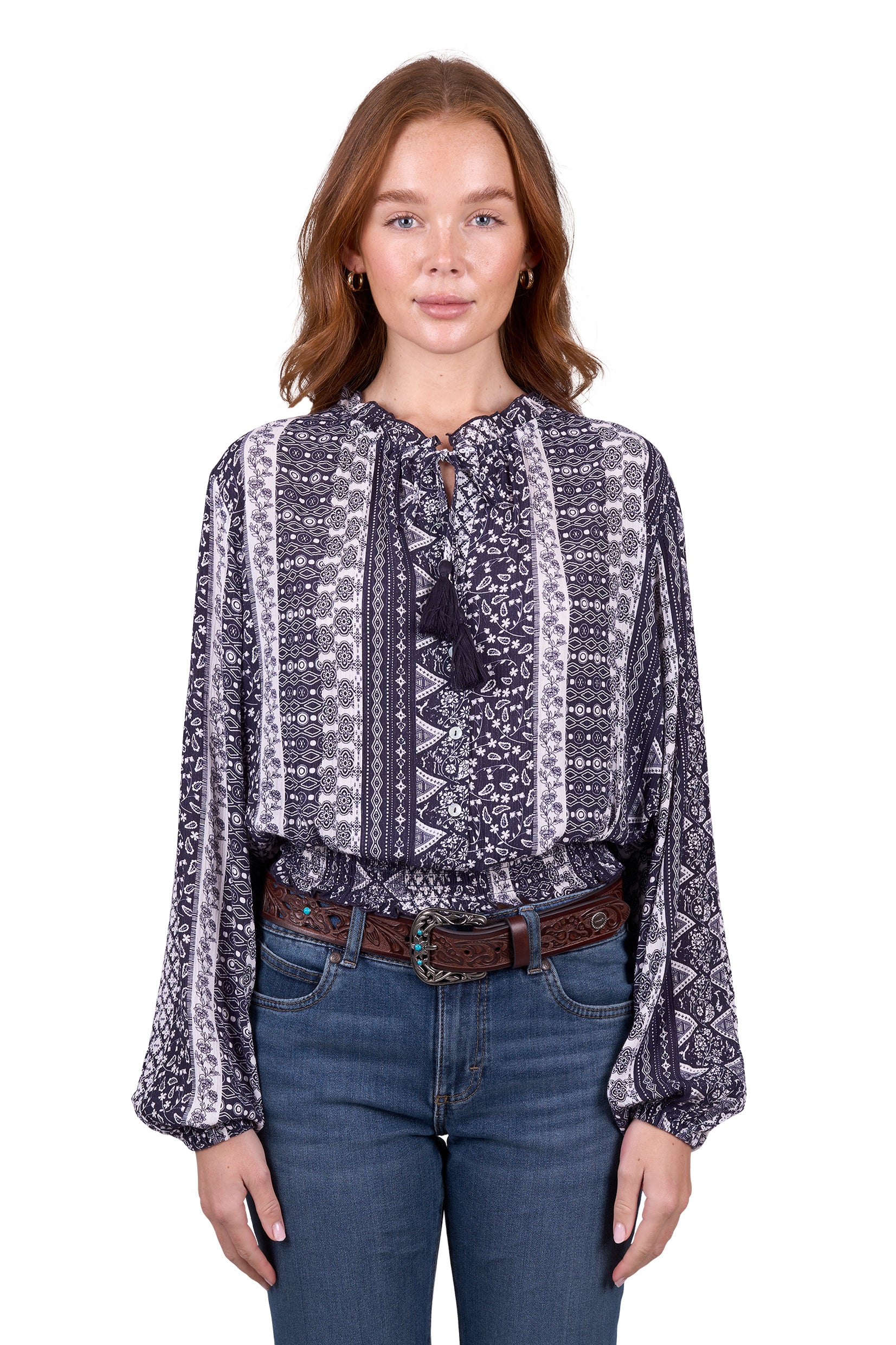 Wrangler Women's Lindsay LS Blouse