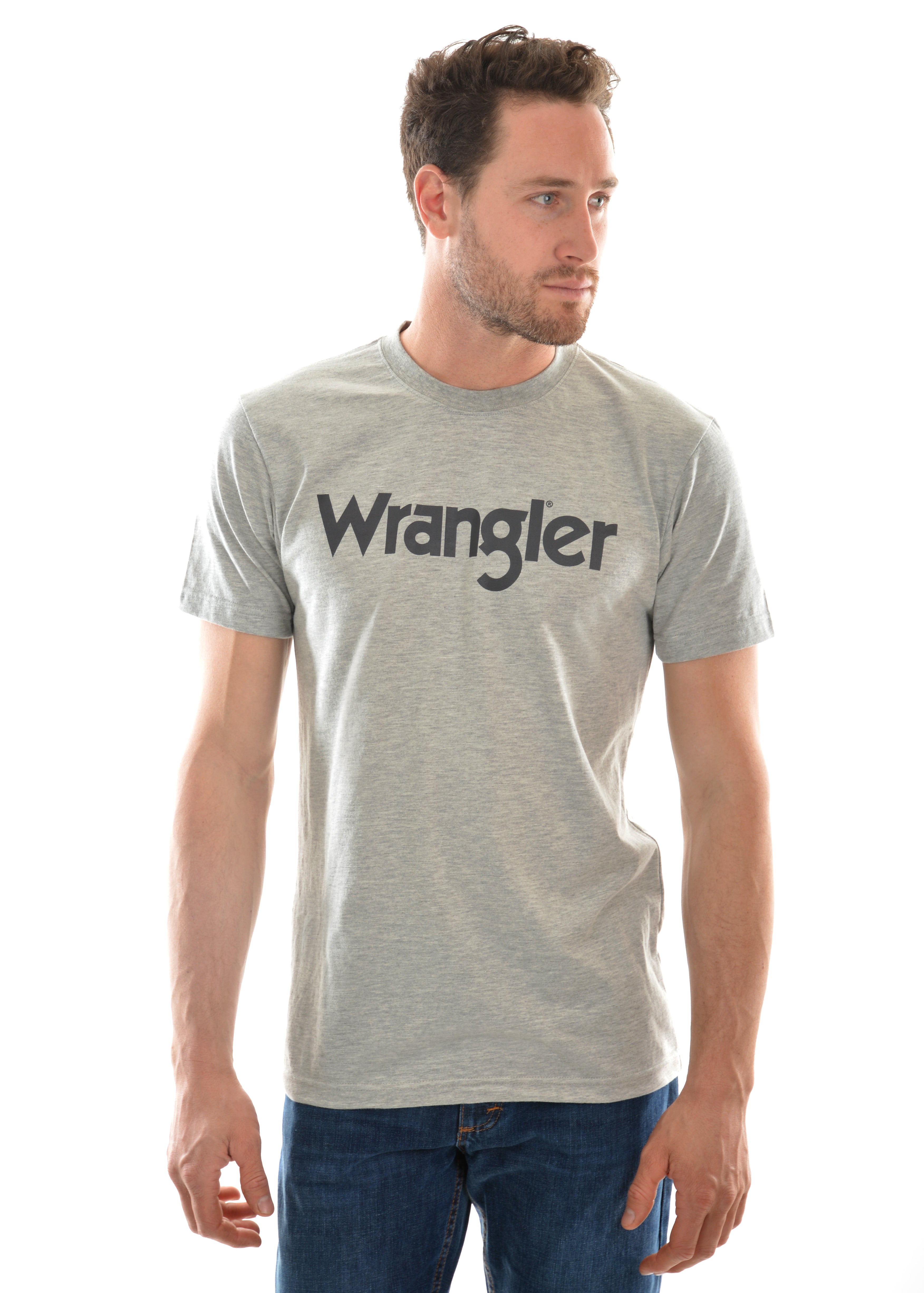 Men Wrangler Logo SS Tee