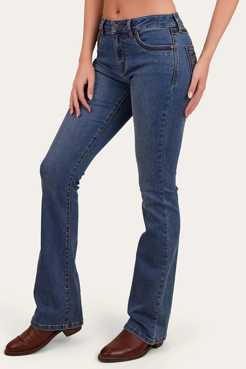 Ringers Western Caroline Rodeo Women's Mid Rise Bootleg Jean