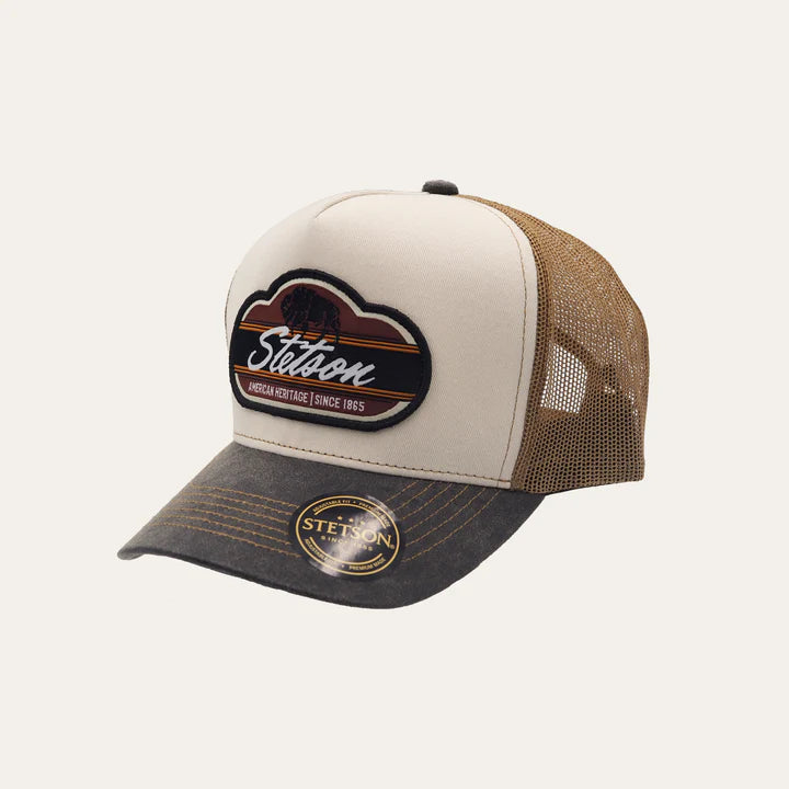 Stetson Bison Trucker Cap Tan