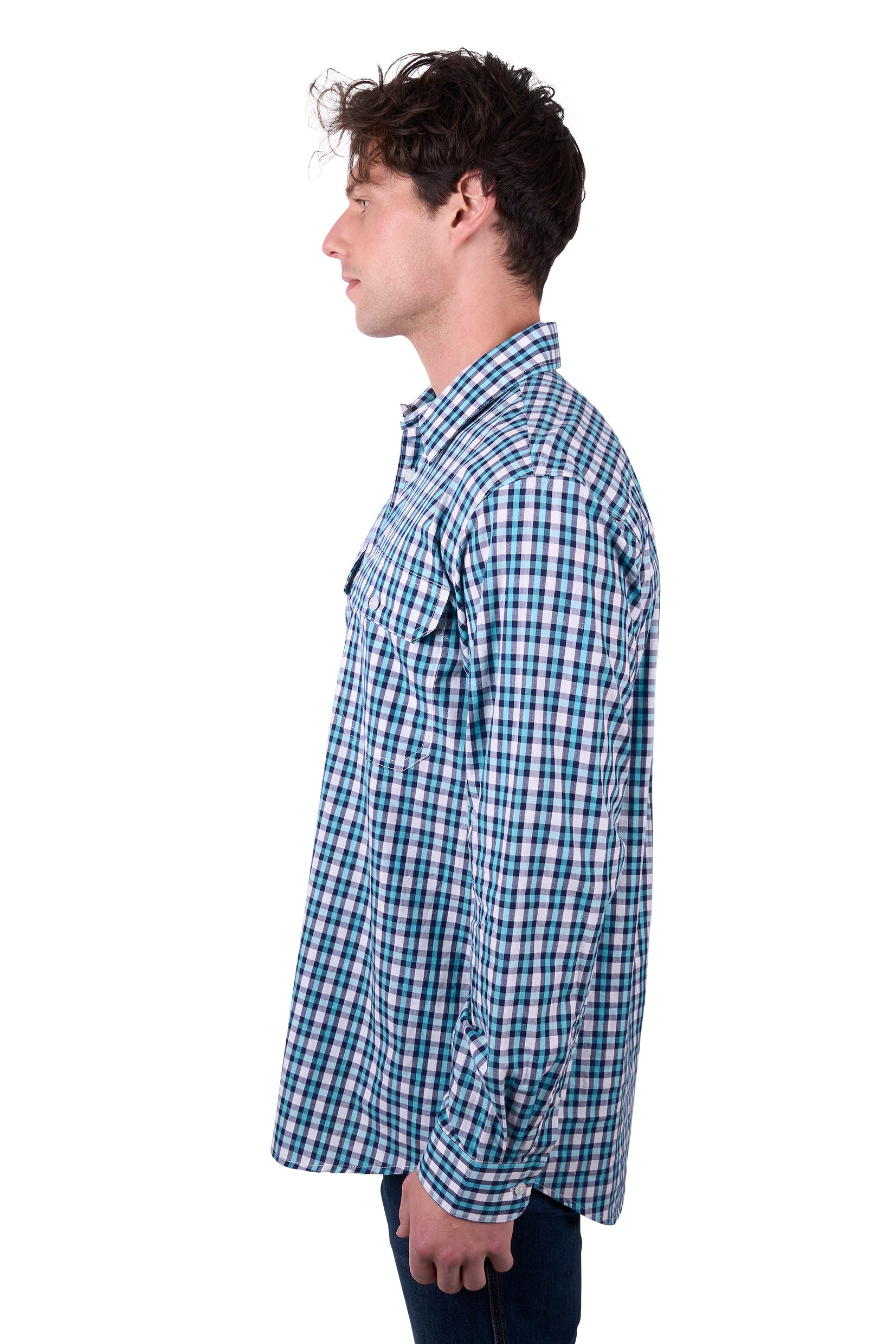 Hard Slog Men's RUI LS 1/2 PKT Shirt