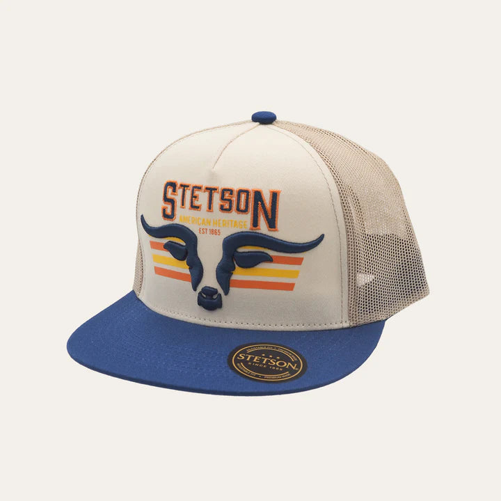 Stetson Longhorn Trucker Cap Blue