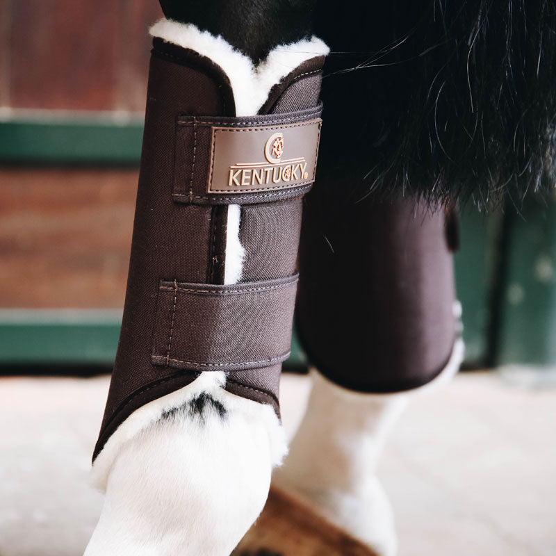 Kentucky Leather Hind Brushing Boots - Full