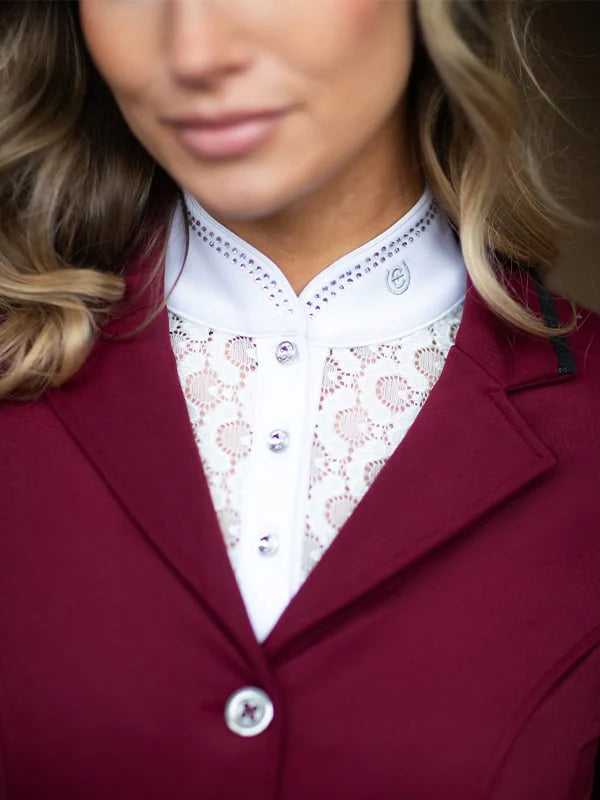 Equestrian Stockholm Crystal Champion Competition Top White