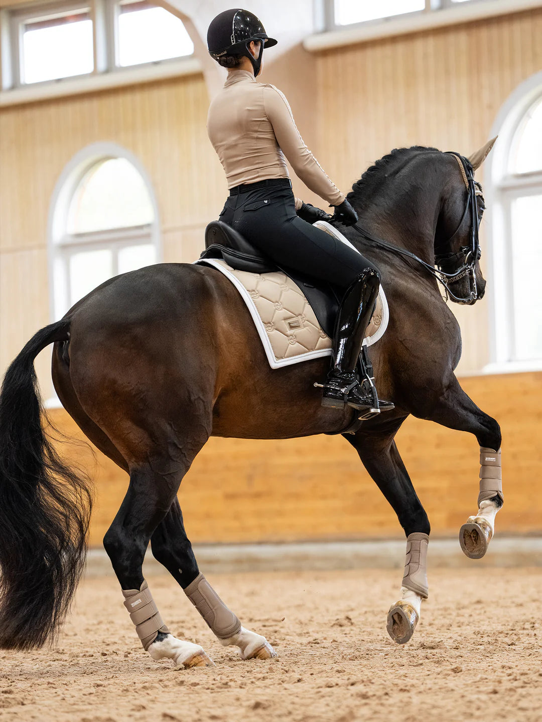 Equestrian Stockholm Dressage Saddle Pad Sand