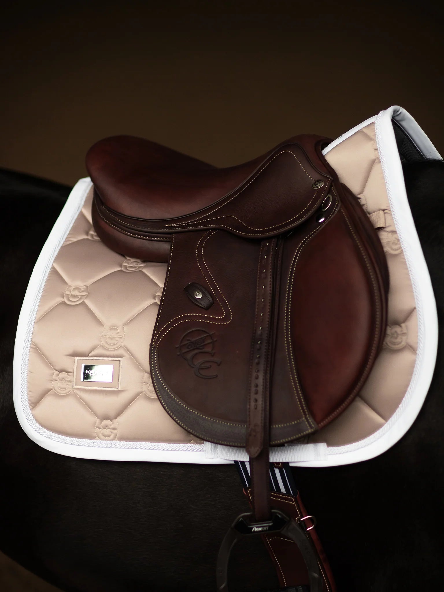 Equestrian Stockholm Jump Saddle Pad Sand
