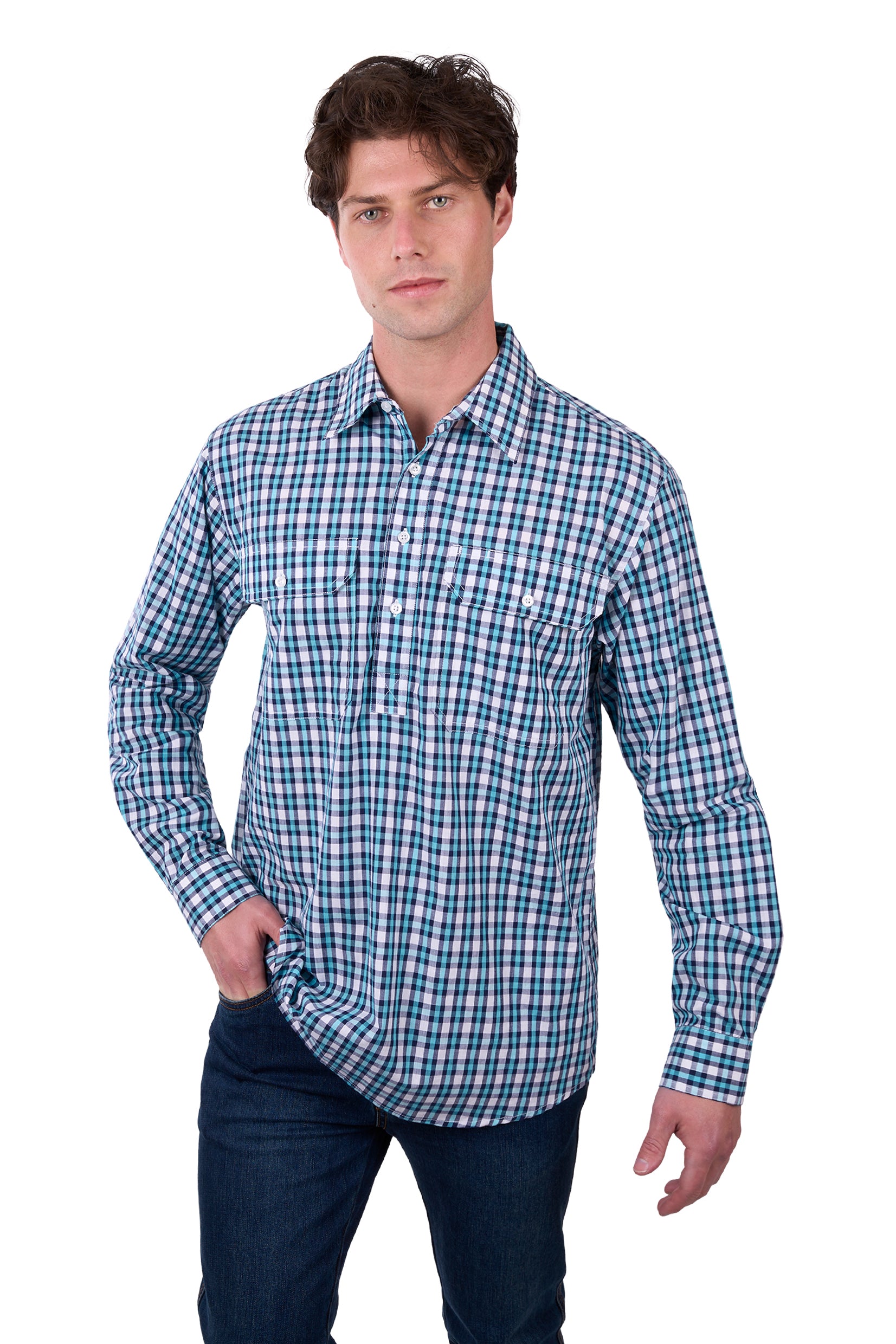 Men's RUI LS 1/2 PKT Shirt