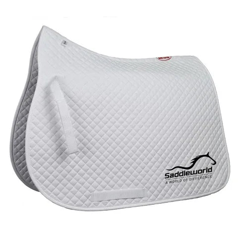 Eurohunter Saddlepad All Purpose Saddleworld Logo White