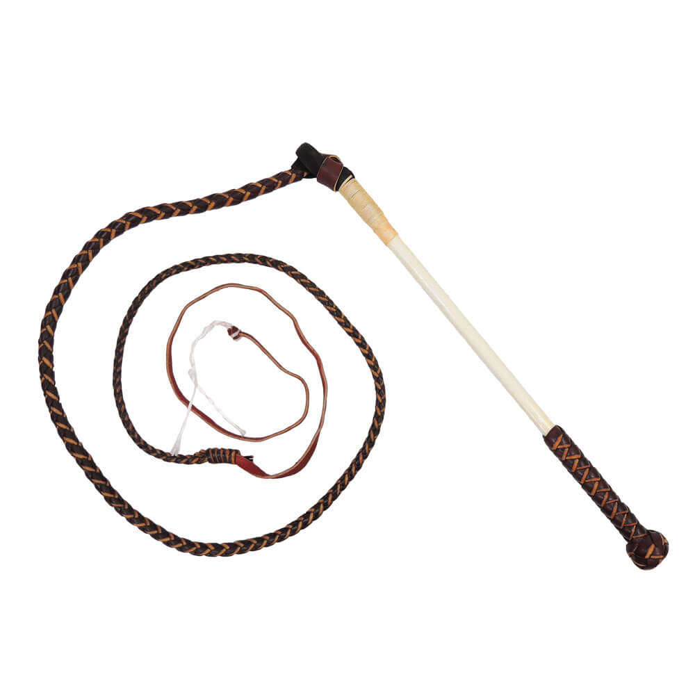 Stock Whip Plait Redhide Complete