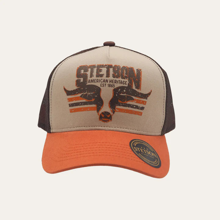 Stetson Longhorn Trucker Cap Orange