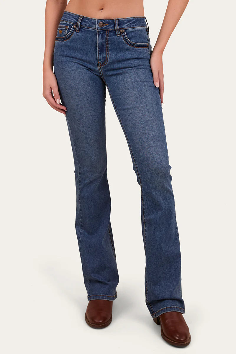 Ringers Western Caroline Rodeo Women's Mid Rise Bootleg Jean