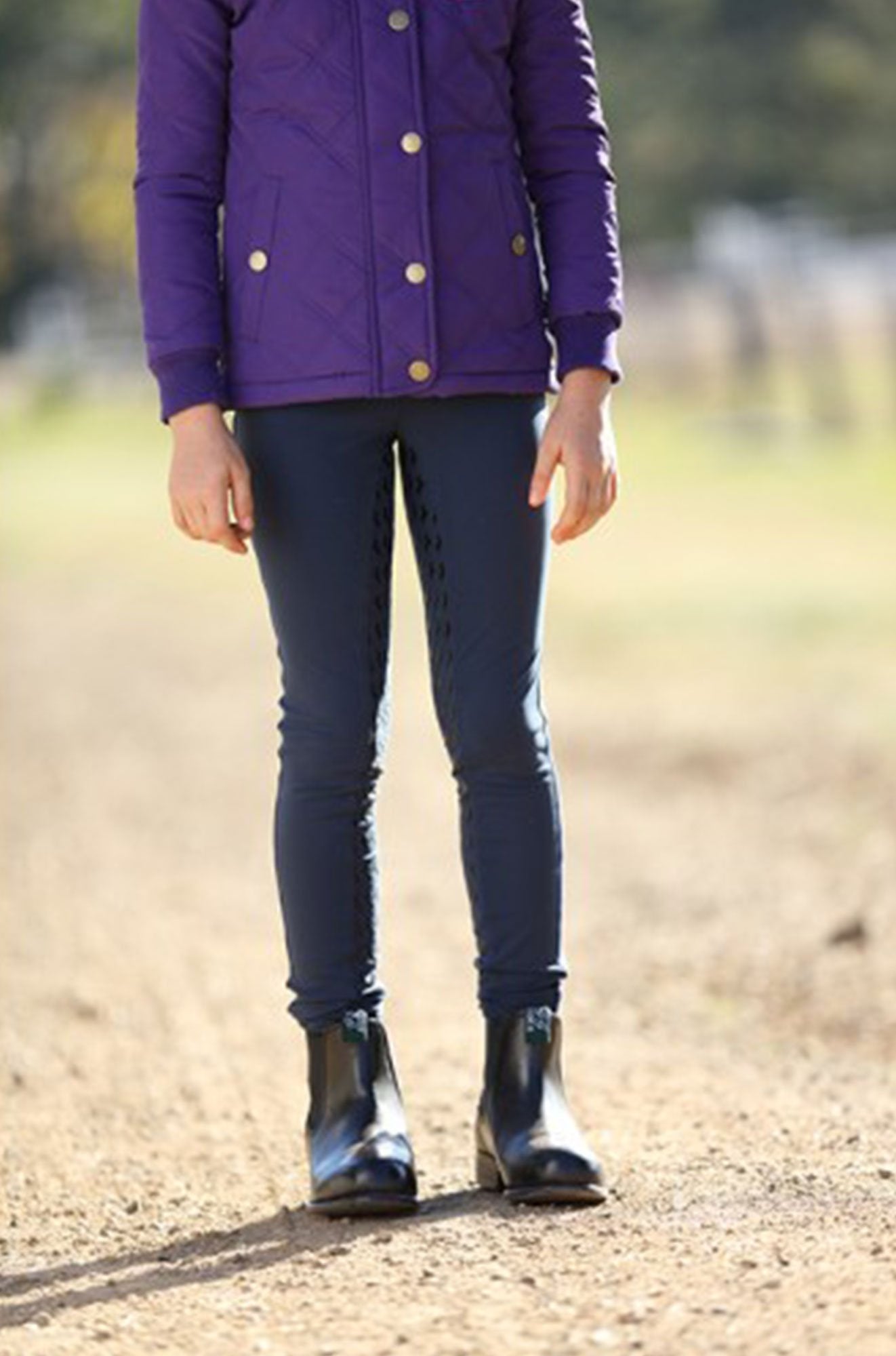 Huntington Girls Pull-On Gel Seat Breech