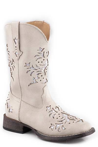 Roper Kids Lola White Glitter