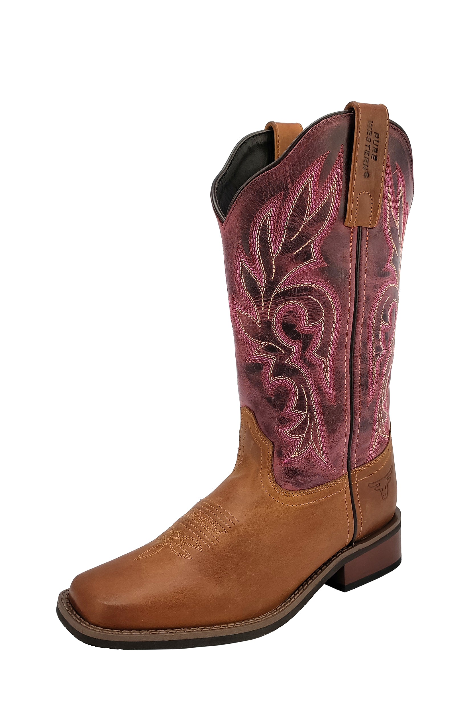 Pure Western Women's Tyler Boot - Rust/Oiled Grape