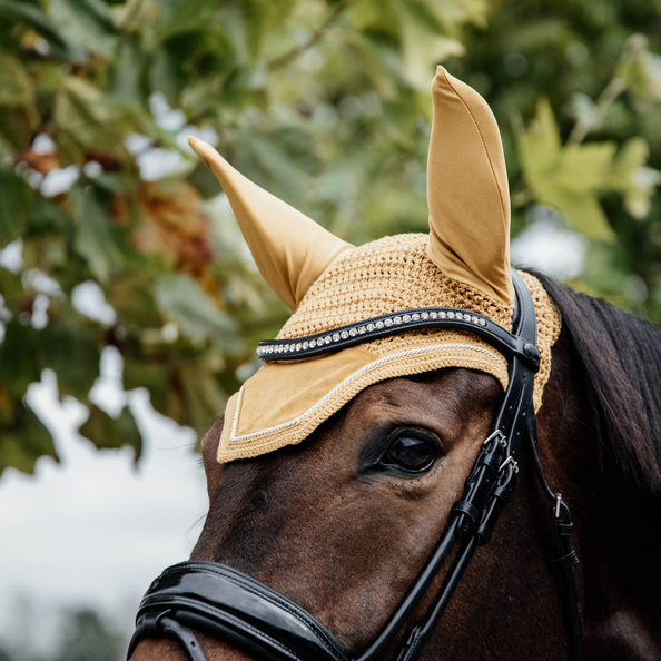 Kentucky Flyveil Wellington Velvet - Mustard