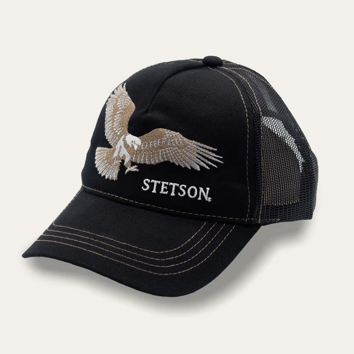 Stetson Eagle Trucker Black
