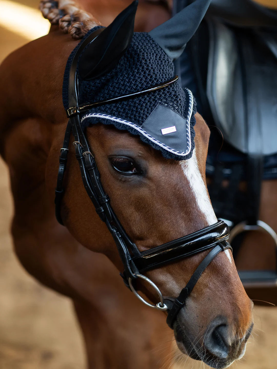 Equestrian Stockholm Fly Hood Midnight Blue