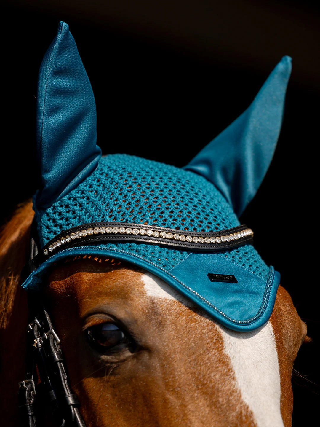 Equestrian Stockholm Fly Hood Modern Teal Blue