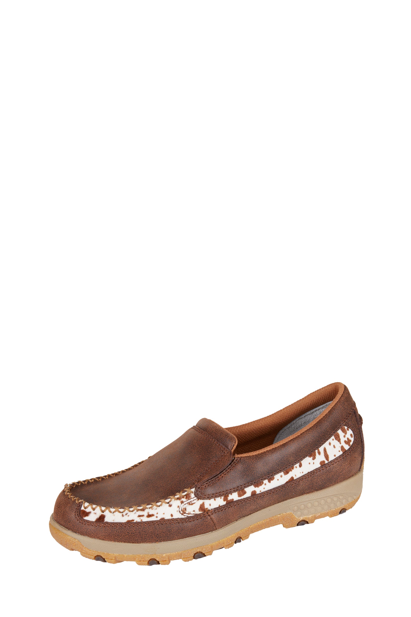 Twisted X Women’s Cow Fur Cut Out Cell Stretch® Mocs Slip On