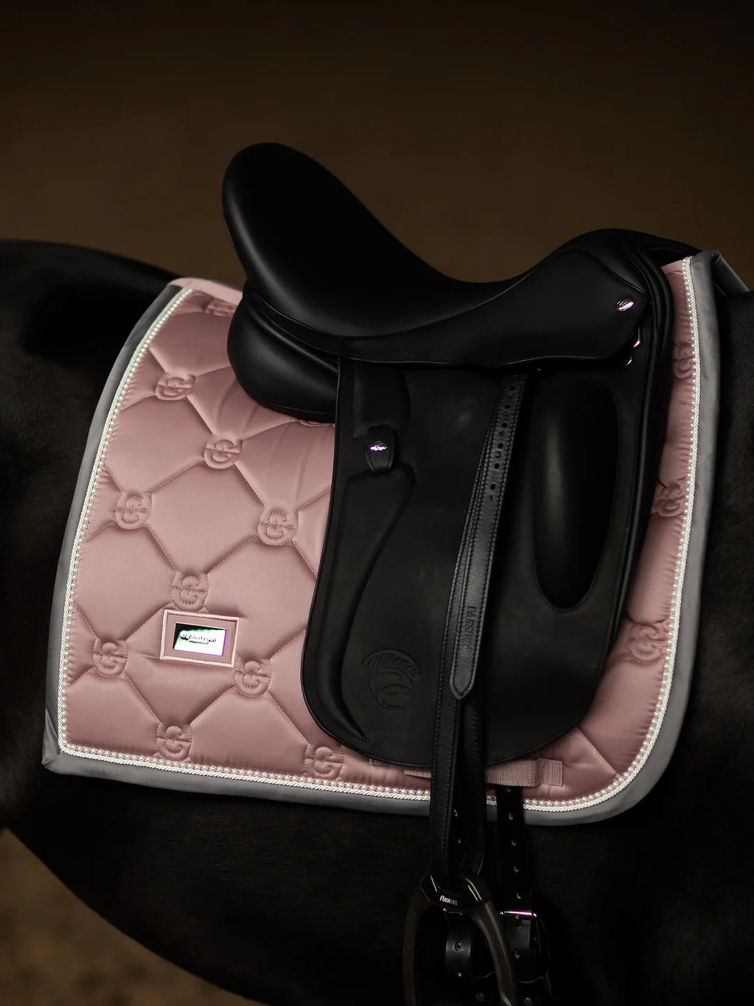 Equestrian Stockholm Dressage Saddle Pad Pink Pearl