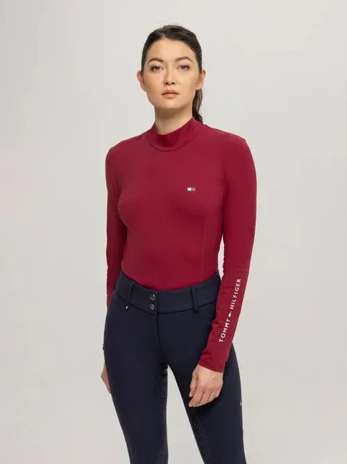 Tommy Hilfiger Long Sleeve Base Layer with Stand-Up Collar