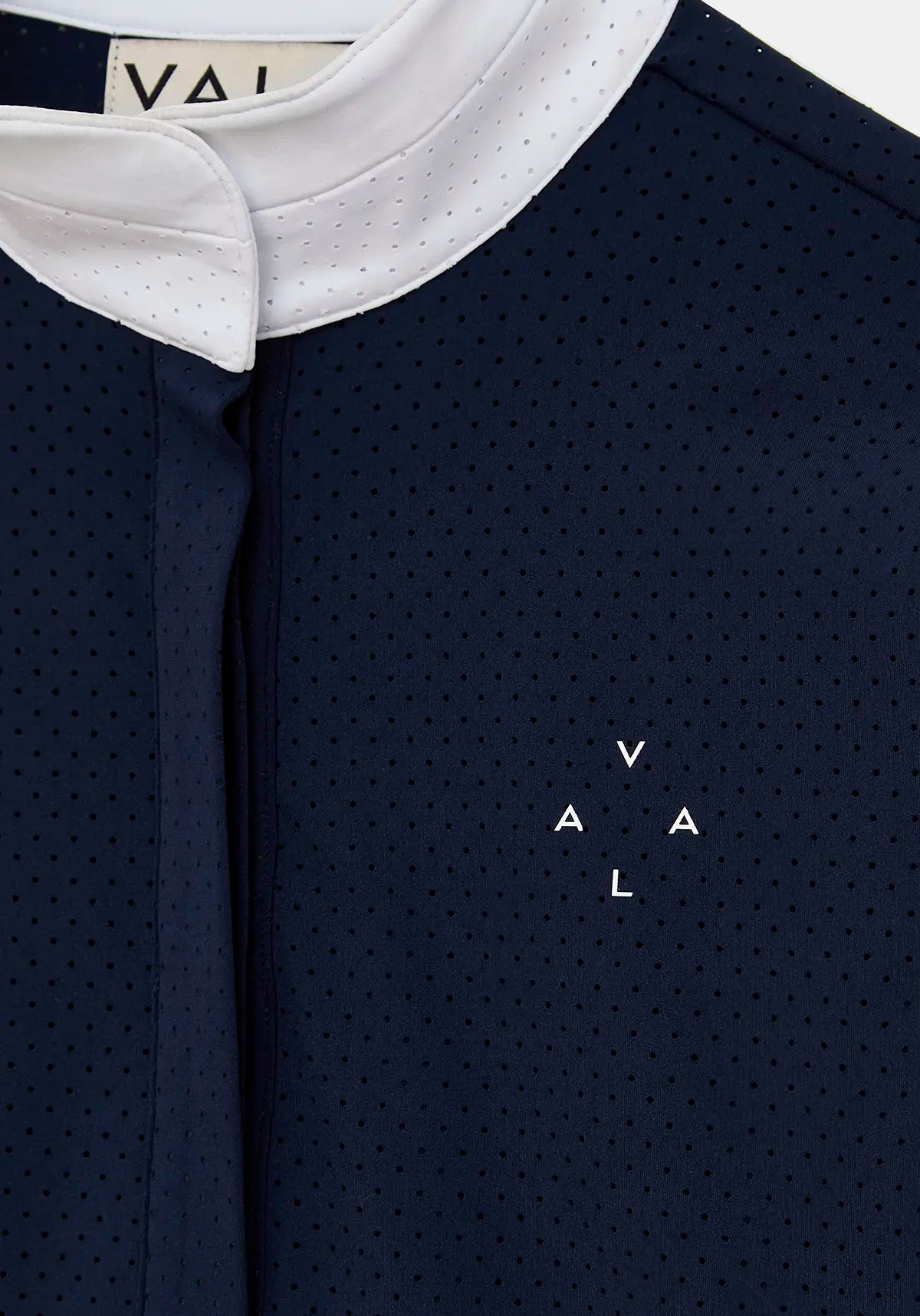 Vala Equestrian Navy Long Sleeve Mesh Show Shirt