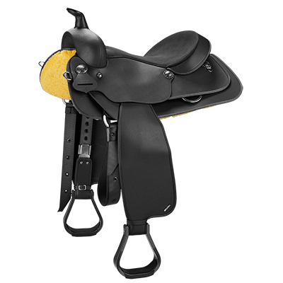 Wintec Western Frontier Full QH Blk 43cm/17"