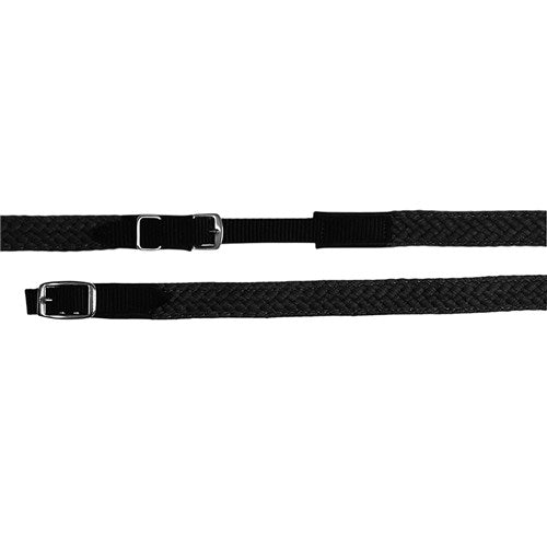 Cotton Hack Reins Black 5"