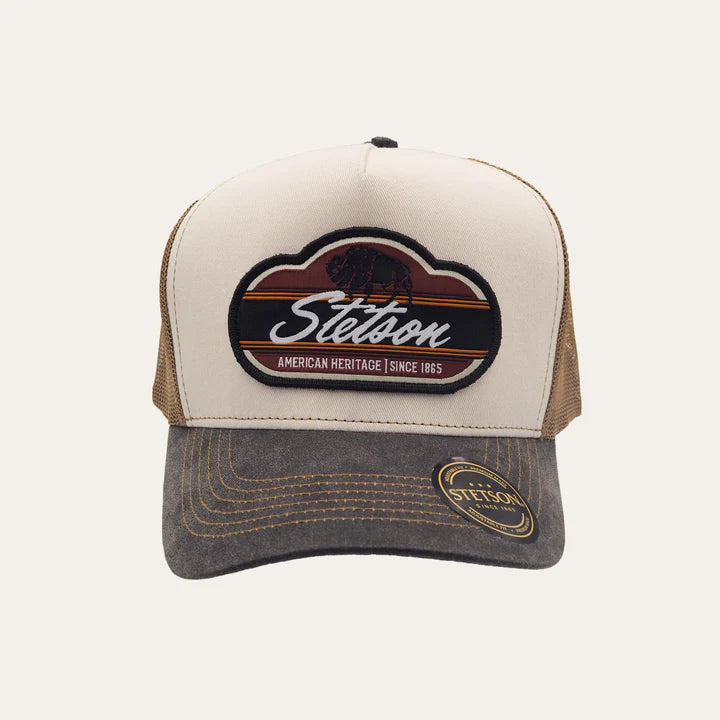 Stetson Bison Trucker Cap Tan