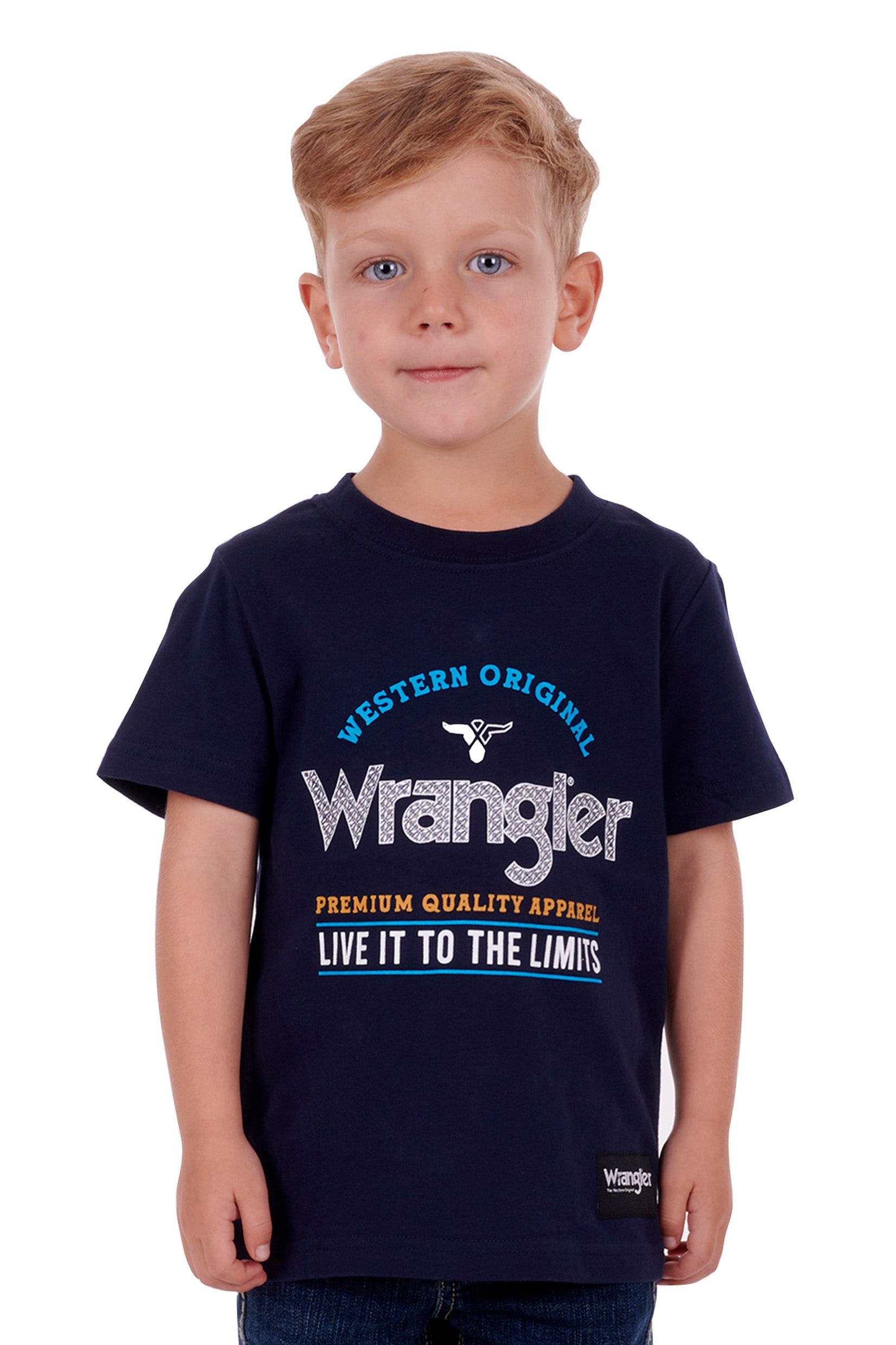 Wrangler Boys Cooper SS Tee Navy