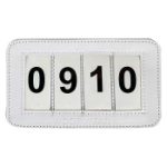 Woof Wear Saddle Pad Number Holder White