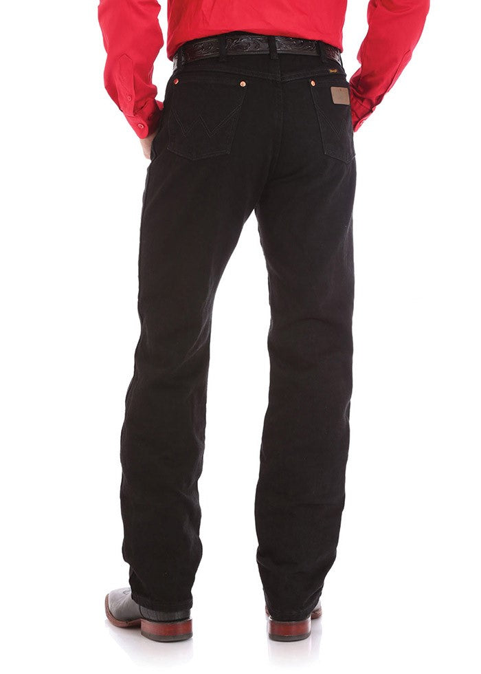 Wrangler Men's Cowboy Original Fit Jean Black Shadow 32" Leg 28