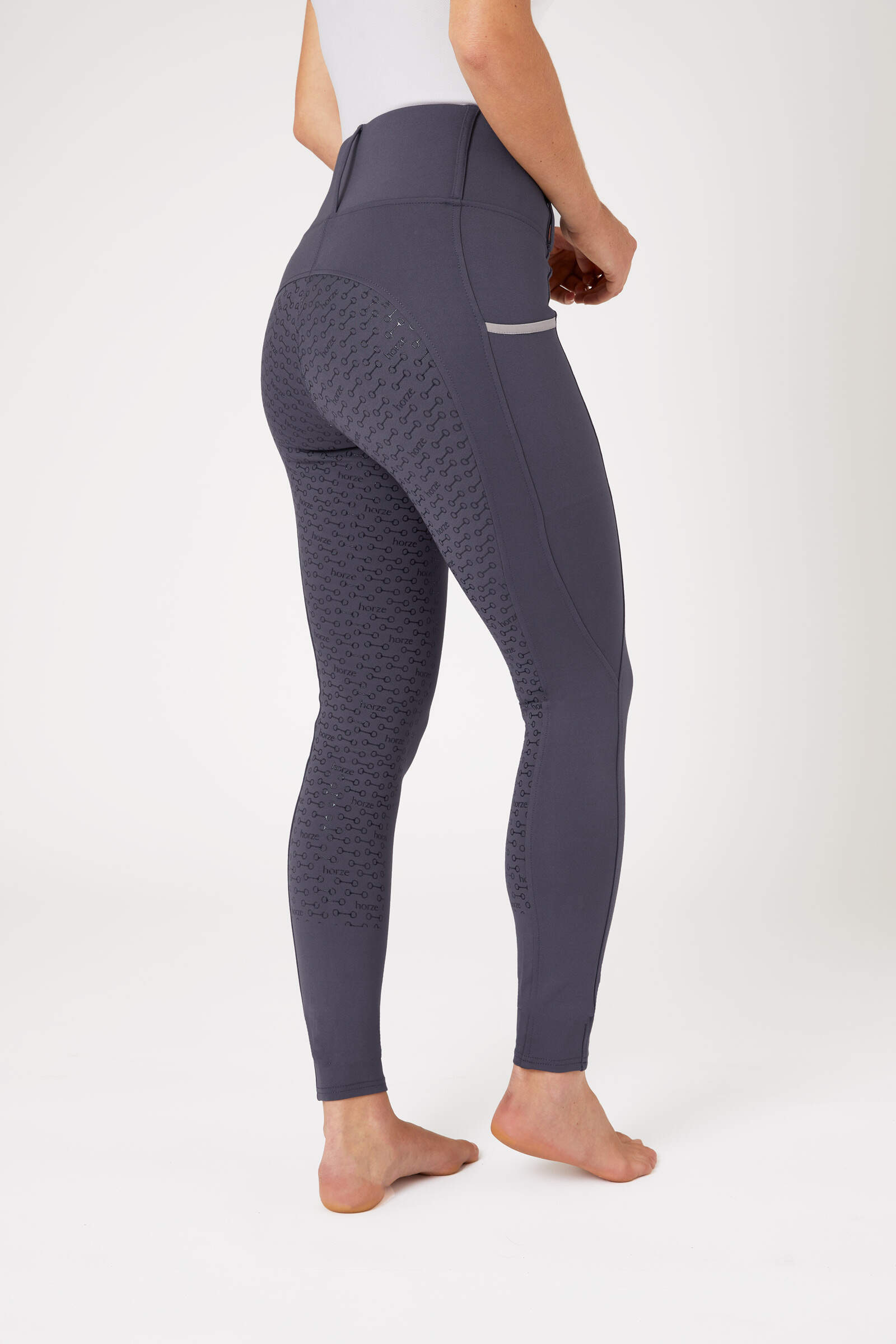 Horze Lucinda Women's High Waist Tights with Silicone Full Seat