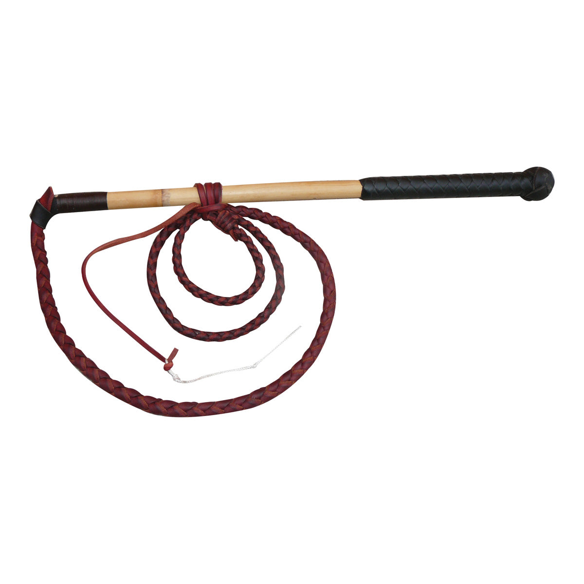 McAlister 4 Plait Redhide Yard Whip 4'