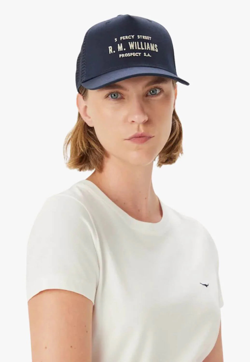 RM Williams Stencil Trucker Cap Navy