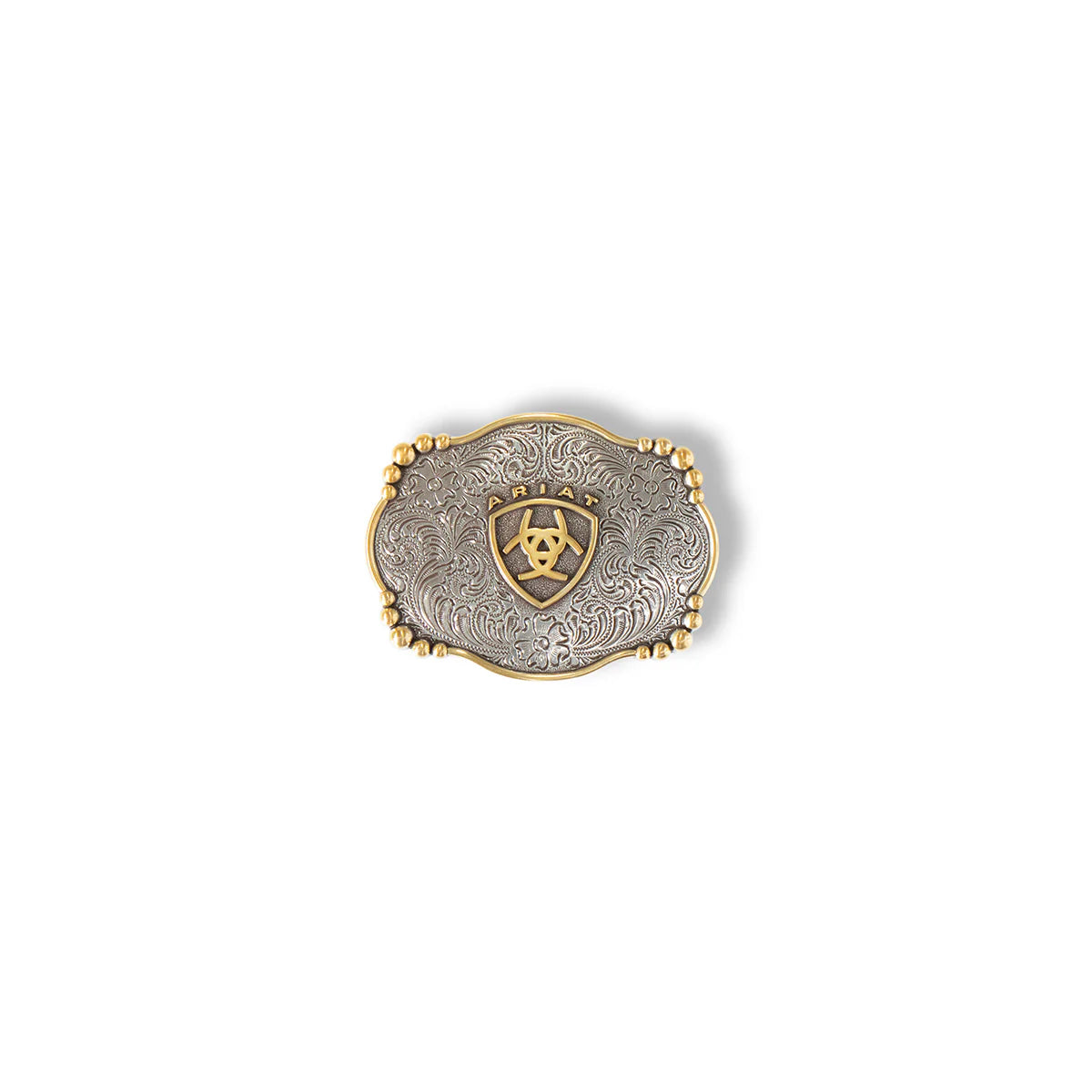 Ariat Rectangle Smooth Edge Floral Buckle