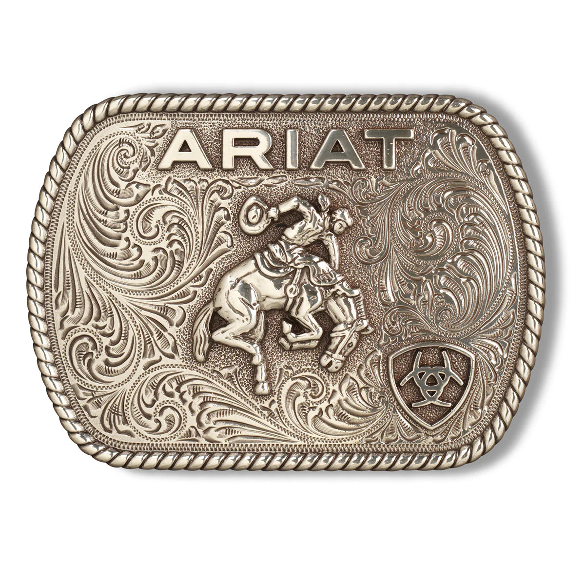 Ariat Rectangle Vintage Saddle Bronc Buckle