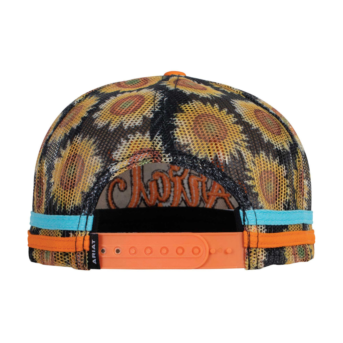 Ariat Sunflower Script Mesh Trucker Cap Wild