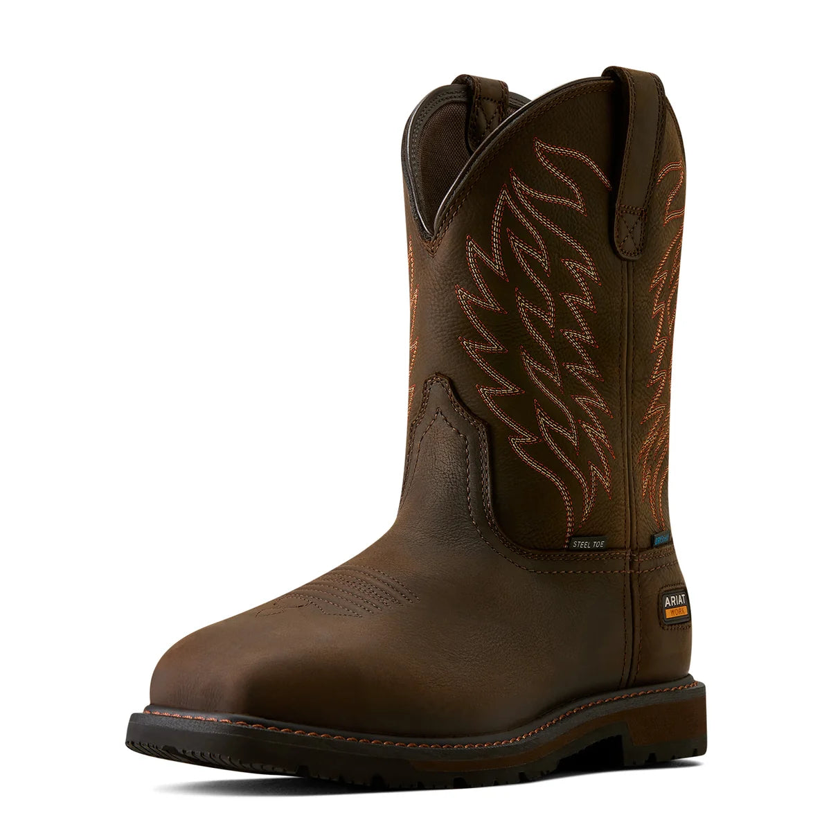 Ariat Groundbreaker H20 Wide Square Toe Waterproof Steel Toe Work Boots