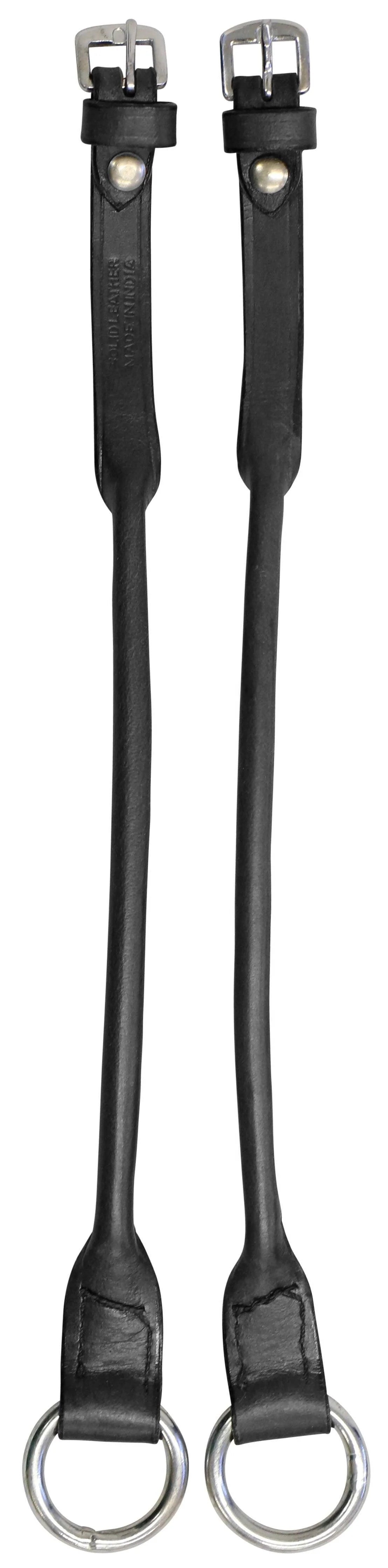 Rolled Leather Gag Cheeks Black