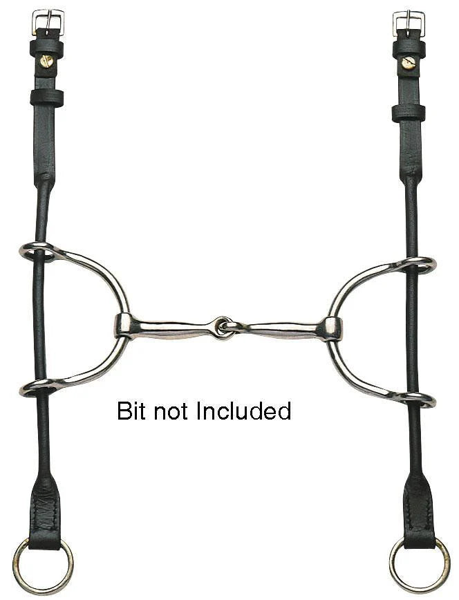 Rolled Leather Gag Cheeks Black