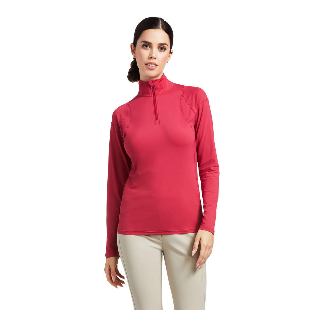 Ariat Auburn 1/4 Zip Baselayer - Red Bud