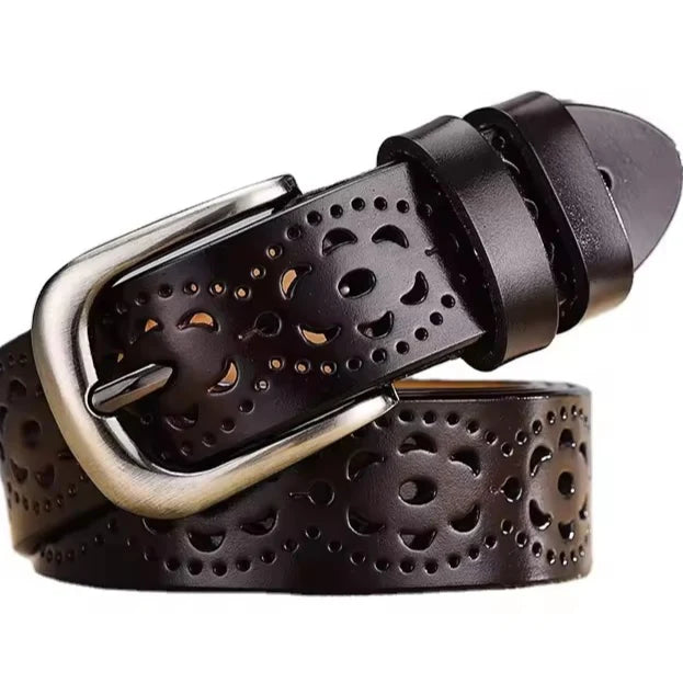 Victus Leather Vintage Belt Black